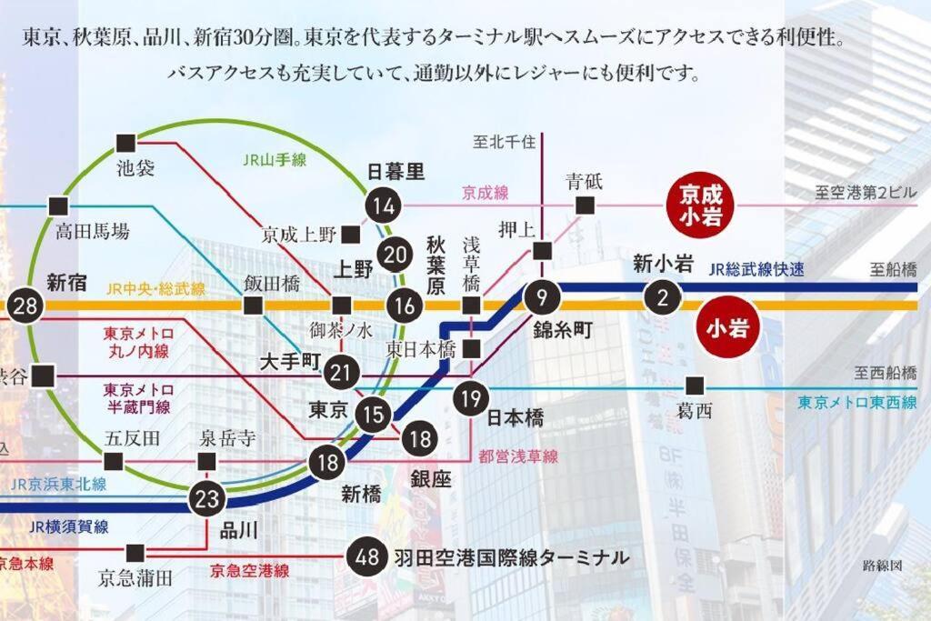 Apartment Jinghouse小岩 Direct To Shinjuku/airport/close To Station *
